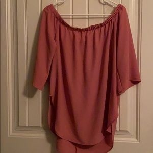 Split sides, longer back blouse